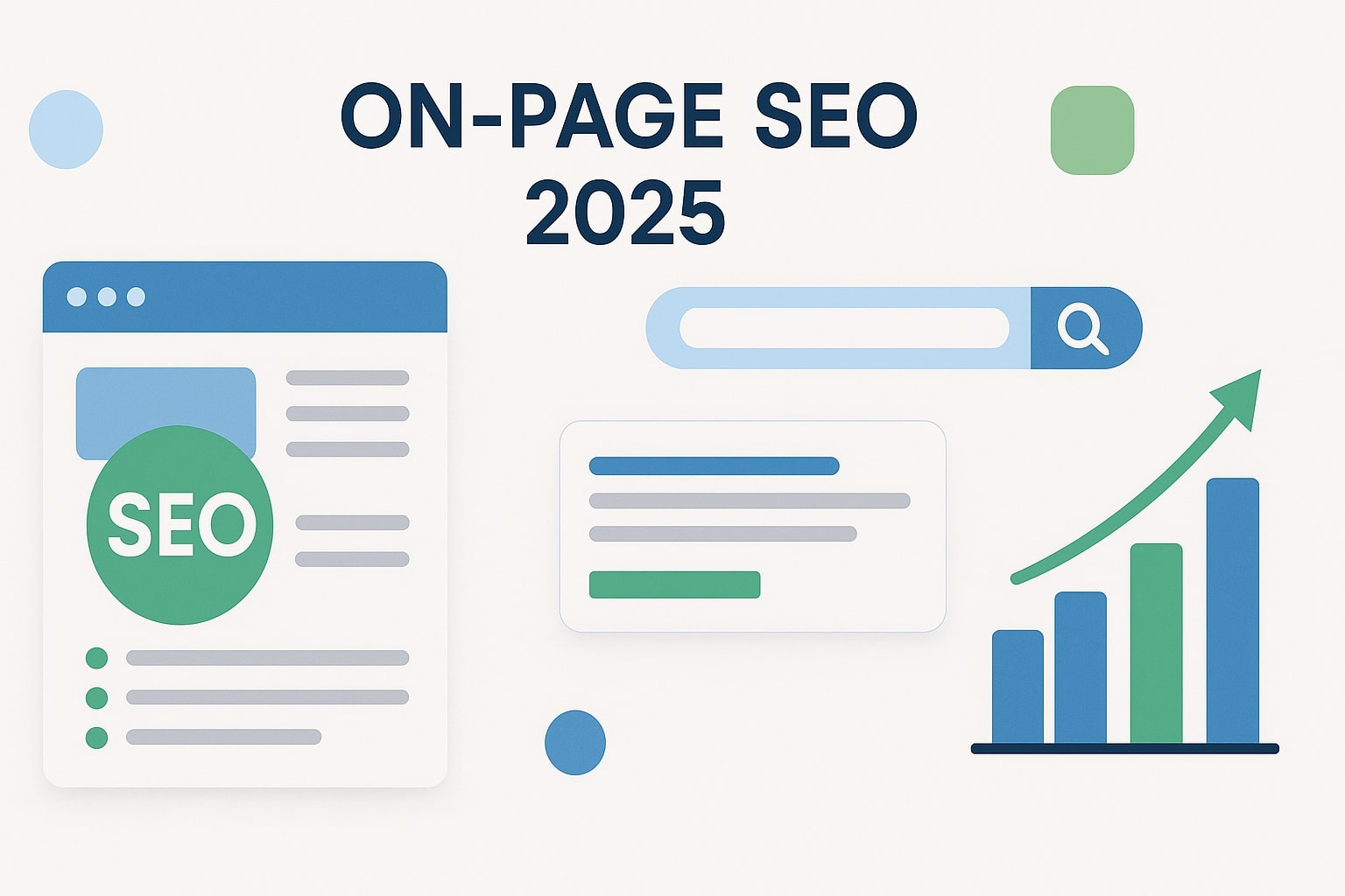 Современные элементы внутренней оптимизации страниц с графиком роста показателей в 2025 году